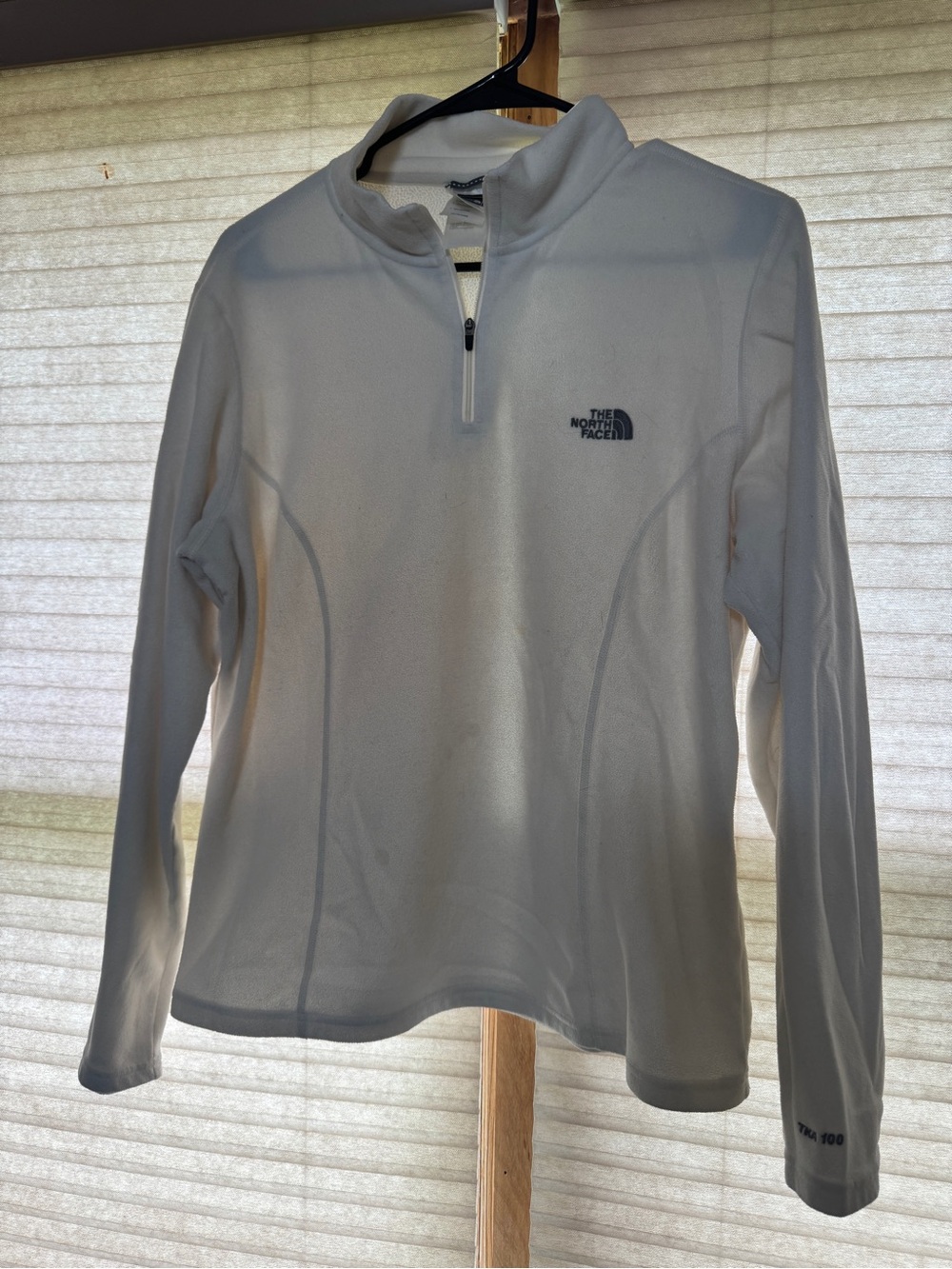 The North Face White Quarter-Zip Fleece Pullover